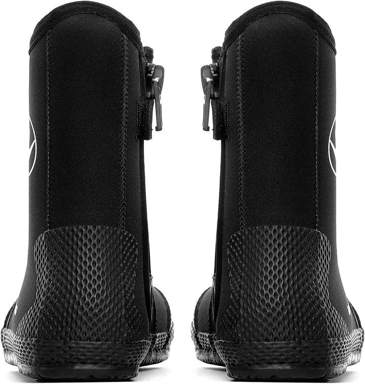 Aqualung Superzip 5mm - wasserdichte Neopren-Tauchstiefel, rutschfeste Sohlen, thermischer Komfort u
