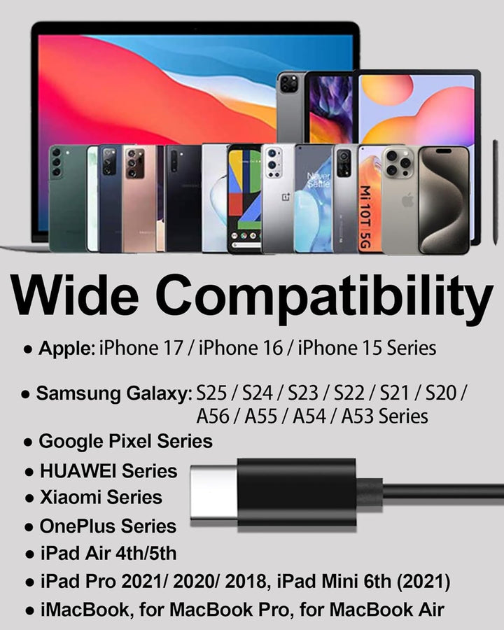 USB C Kopfhörer für Samsung Galaxy S25 S24 S23 S22 Ultra A56 A55 iPhone17 16 15 Pro Max, Magnetic in