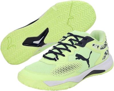 PUMA Herren Solarcourt RCT Fussballschuh 39 EU Fast Yellow Puma Navy Puma White, 39 EU Fast Yellow P