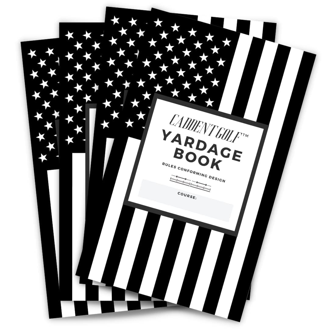 CADDENT Golf Yardage Book - Golf Journal & Log Book with Golf Club Yardage Chart - Golf Notebook Bac
