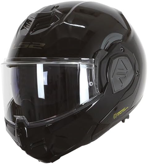 LS2, Modularhelme motorrad ADVANT solid gloss black, XXXL 3XL Gloss black, 3XL Gloss black