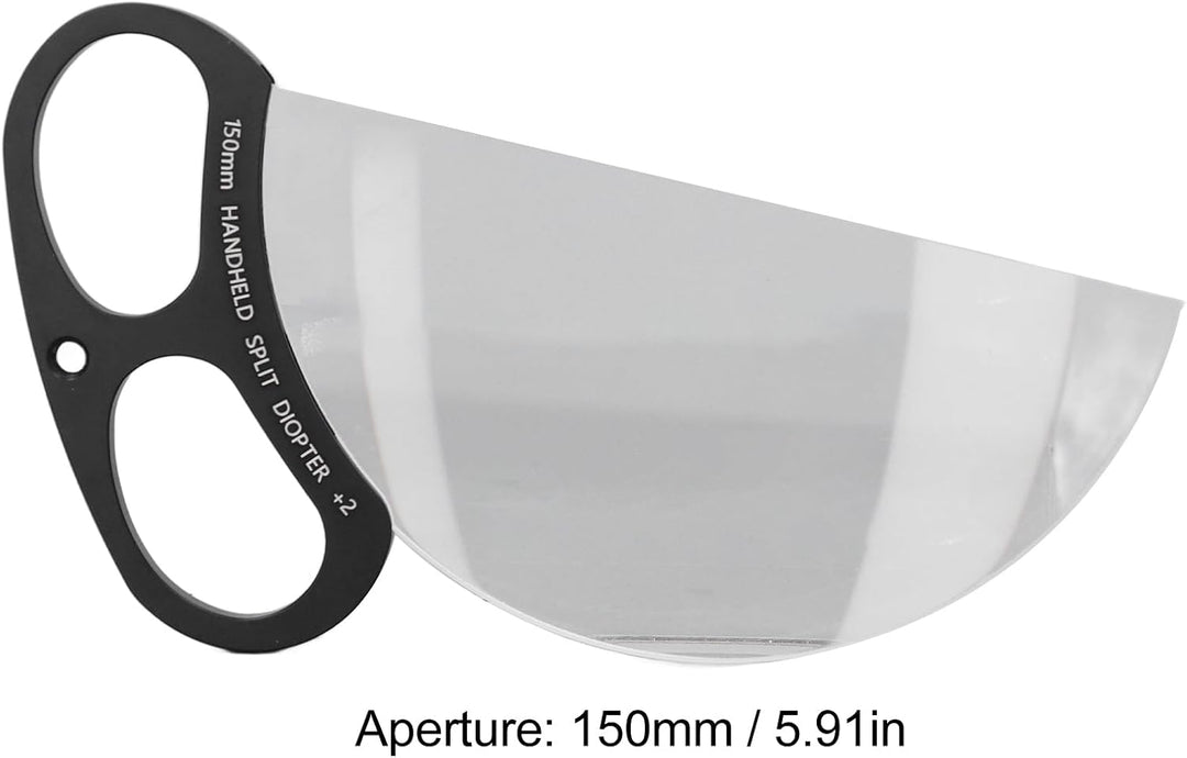 Tbest Handheld Split Diopter Objektivfilter 150 Mm 2 ° Kino Vorergrund Blur Effekt Prisma -Glas für