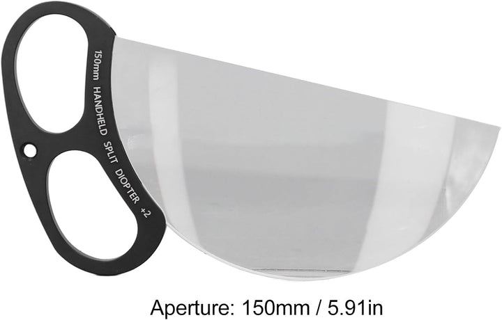 Tbest Handheld Split Diopter Objektivfilter 150 Mm 2 ° Kino Vorergrund Blur Effekt Prisma -Glas für