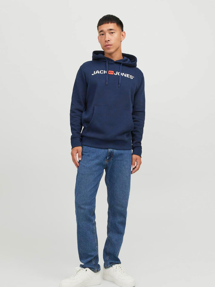 JACK & JONES Male Kapuzenpullover Logo Kapuzenpullover S Blau (Insignia Blue/Reg Fit), S Blau (Insig