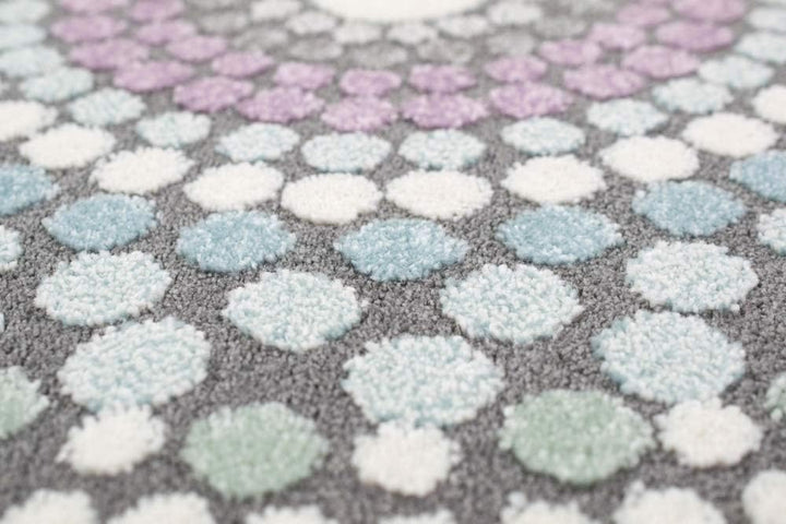 CARPETIA Teppich modern Wohnzimmer Teppich Regenbogen gepunktet bunt Pastell Grösse 200 x 290 cm, 20