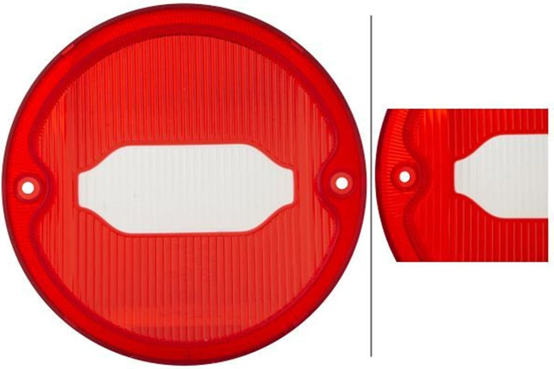 HELLA - Heckleuchte - Hybrid/LED - 24V - geschraubt - Lichtscheibenfarbe: rot/gelb - Kabel: 300mm -