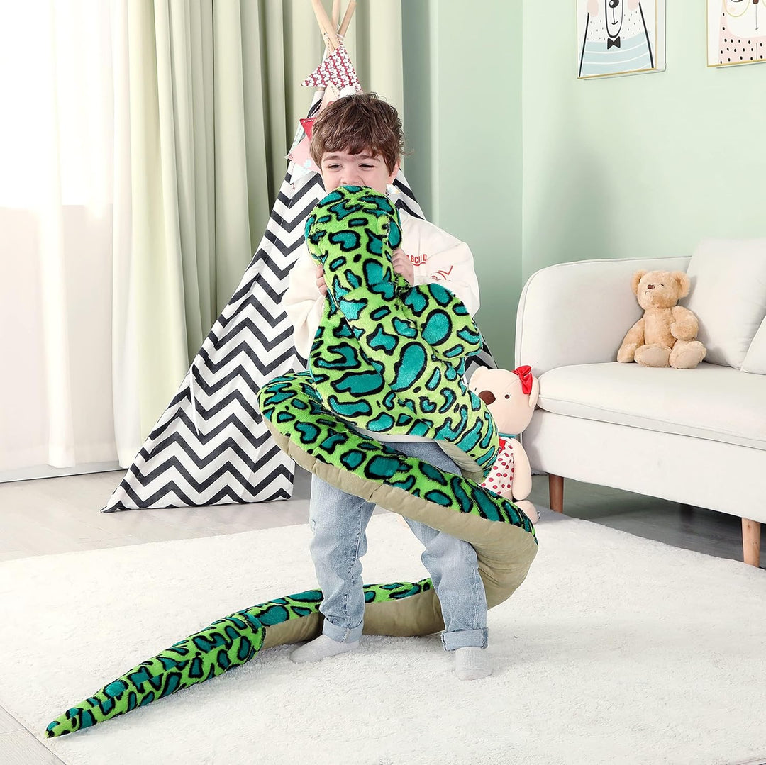 IKASA Gross Schlange Kuscheltier Riesen Stofftier,270cm Gross Kobra Plüschtier Riesige Plüsch Spielz