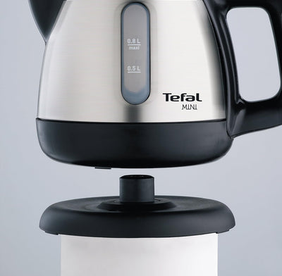 Tefal Wasserkocher BI8125 | 0,8 Liter Fassungsvermögen | 2200 Watt | Kabellos | 360° Sockel | Trocke