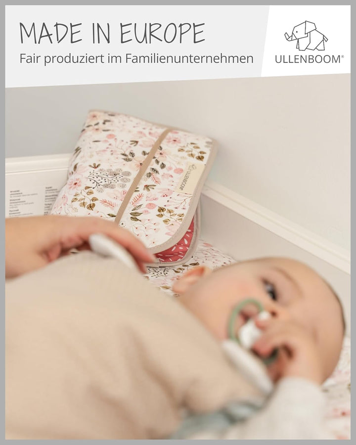 ULLENBOOM ® Windeltasche für unterwegs (Made in EU) - Wickeltasche für bis zu 3 Windeln, Feuchttüche