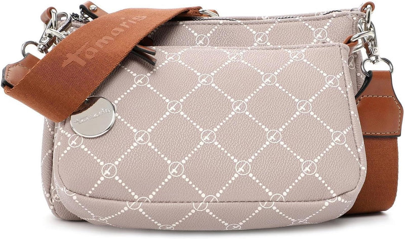 Tamaris Umhängetasche TAS Anastasia 31171 Damen Handtaschen Print Einheitsgrösse Taupe 900, Einheits