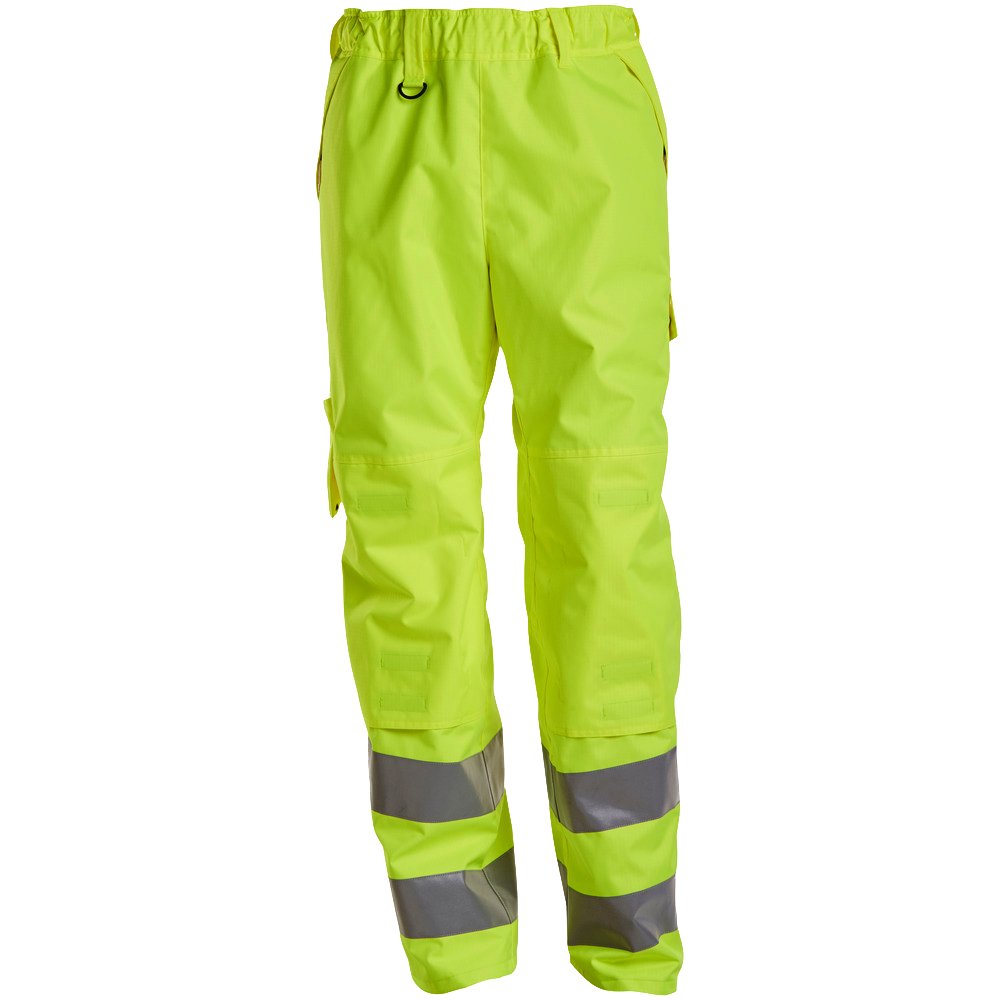 Mascot 15590-231-17-L Arbeits Überziehhose mit Knietaschen Klasse 2, Hi-vis gelb, L, L