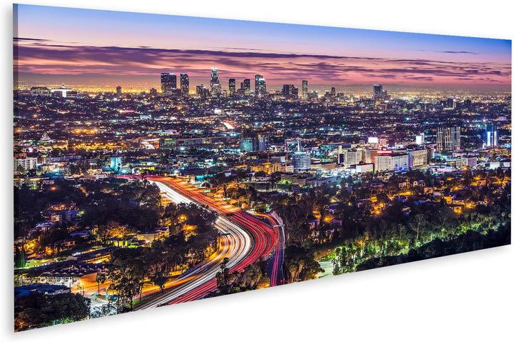 islandburner Bild auf Leinwand Los Angeles Kalifornien Usa Am Frühen Morgen Die Innenstadt Stadtbild