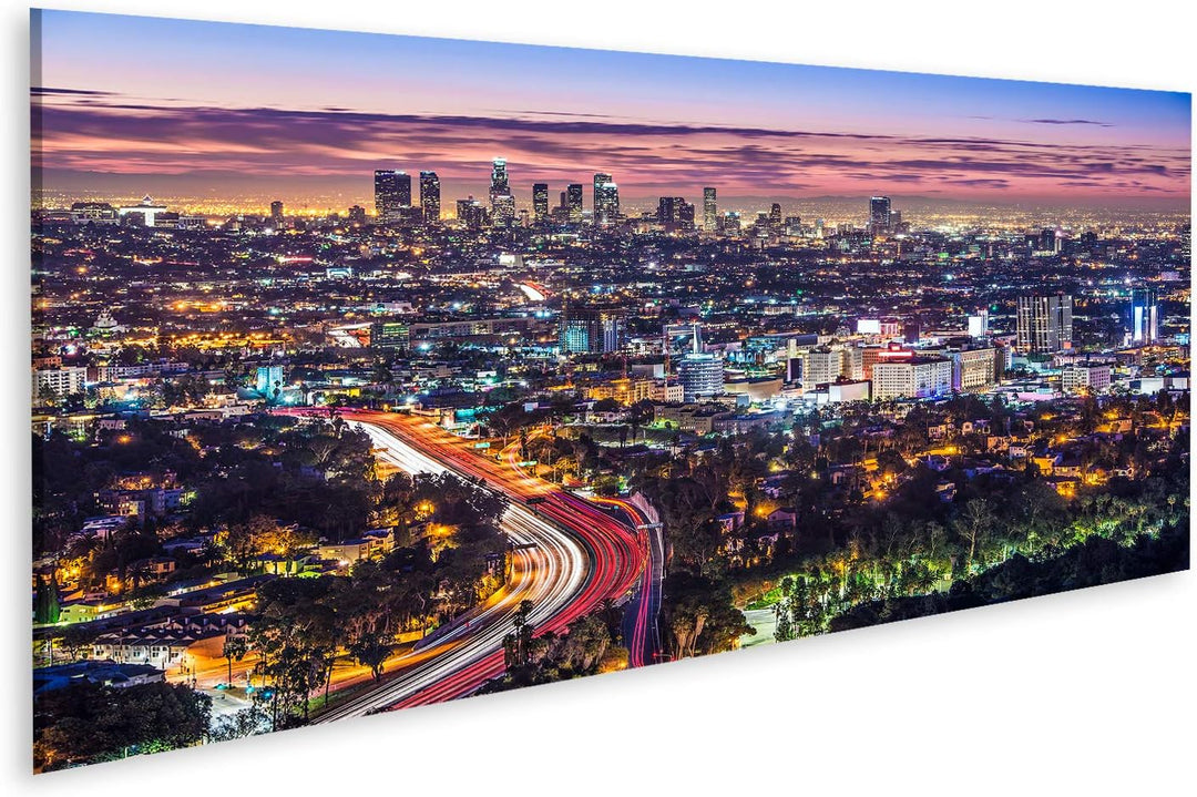 islandburner Bild auf Leinwand Los Angeles Kalifornien Usa Am Frühen Morgen Die Innenstadt Stadtbild