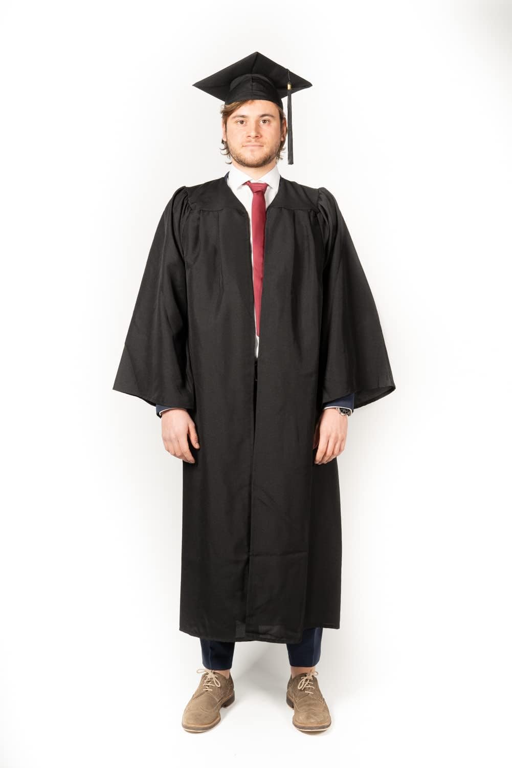 SKÉMATA Abschluss Robe Unisex Leichte Mikrofaser mit Graduierung Touch und Nappaleder XS, XS