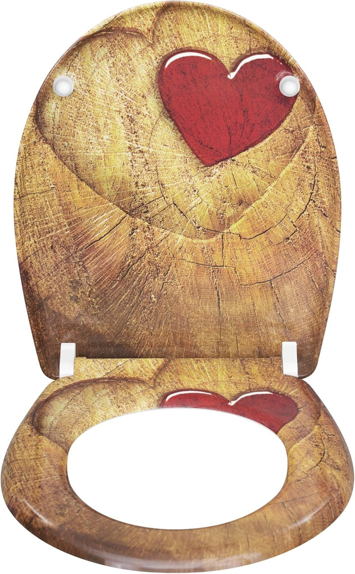 eSituro Toilettendeckel, WC Sitz mit Absenkautomatik, Klodeckel mit Schnellverschluss, 360° verstell