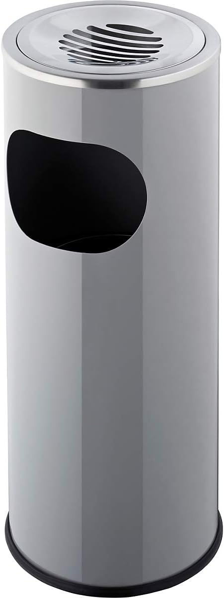 helit H2516000 - Edelstahl-Standascher, mit Innenbehälter, silber, Edelstahl