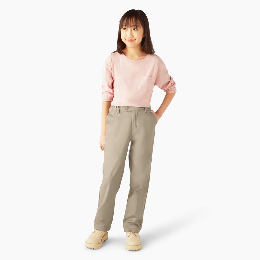 Dickies - - Mädchen KP5519 Stretch Slim Straight Pant, 12, Suede