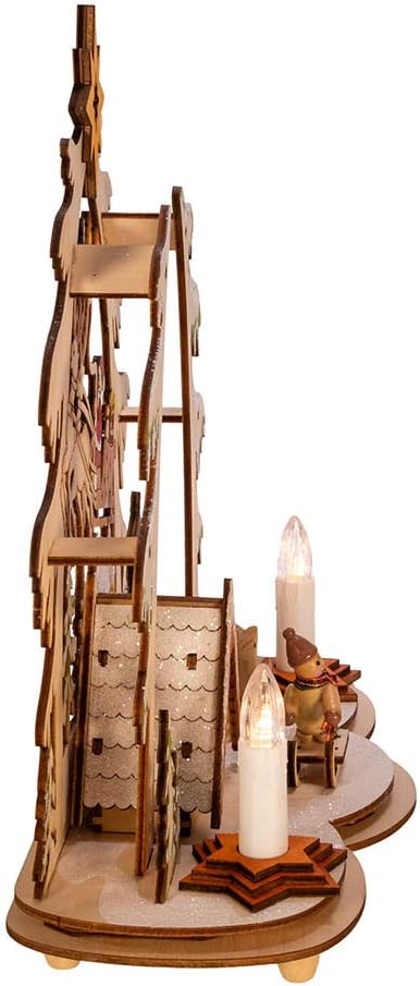 Kurt S. Adler Kurt Adler LED-Dorfhaus, 26 cm, batteriebetrieben, Mehrfarbig