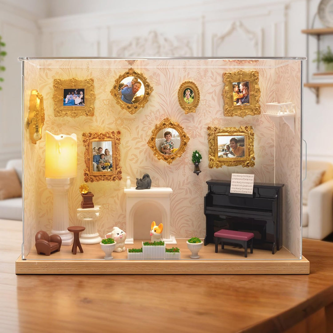 Lermende DIY Mini Museum Bilderrahmen: Mini Museum Silhouette Box
