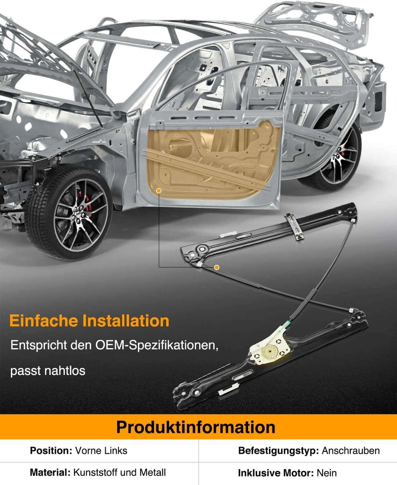 Frankberg Fensterheber Vorne Links Kompatibel mit X5 E70 Geländewagen geschlossen 2006-2013 51337166