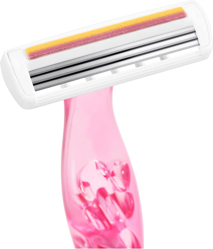 BIC Miss Soleil Colour Rasierer Damen, 1 x 10er Pack Einwegrasierer in 4 Farben, mit Aloe Vera &amp; Vit