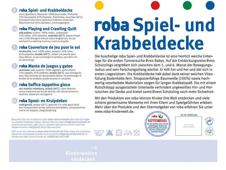 Roba 1406 RS1 - Spiel- und Krabbeldecke Rock Star Baby Rock Star Baby 1, Rock Star Baby 1