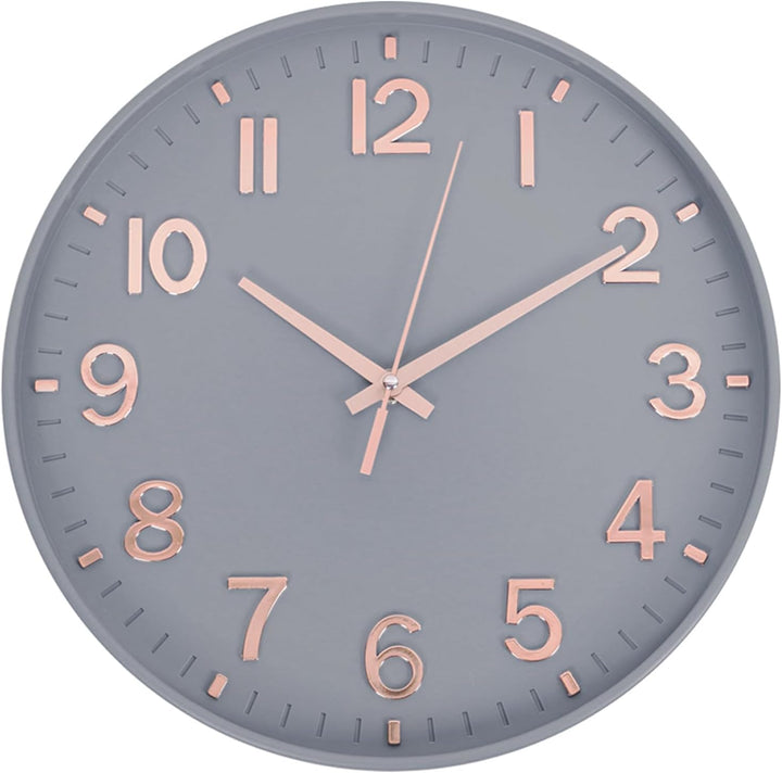 HZDHCLH Funkuhr 30 cm Grosses Ziffernblatt Wanduhr Geräuschlos,Geeignet für Schule, Zuhause, Wanddek