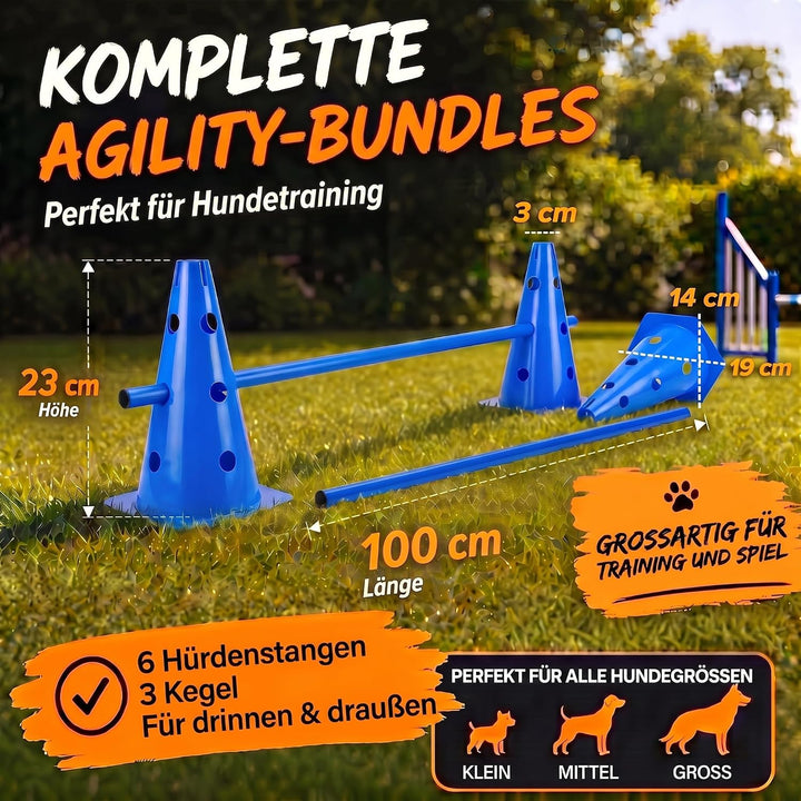 Hunde Agility Tunnel - Hundetunnel Spieltunnel; 500cm Agilitytunnel; Agility Zubehör-Set Hundehöhle