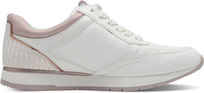 Tamaris Damen Low-Top Sneaker, Frauen Halbschuhe,Wechselfussbett 40 EU Rosa Wht Rose Gold, 40 EU Ros