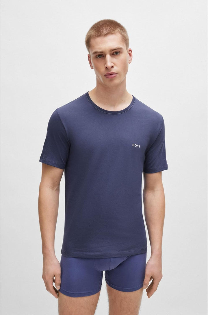 BOSS Herren TShirtRN 3P Classic Dreier-Pack T-Shirts aus Baumwolle mit Logo-Stickerei M Open Miscell