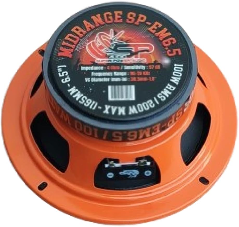 SP Audio 1 SP-EM6.5 16,5 cm Mitteltöner 16,5 cm 165 mm 6,5" Durchmesser, 100 Watt RMS, 200 Watt max.