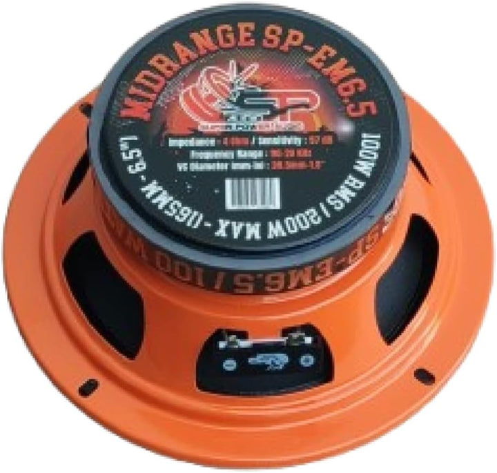 SP Audio 1 SP-EM6.5 16,5 cm Mitteltöner 16,5 cm 165 mm 6,5" Durchmesser, 100 Watt RMS, 200 Watt max.