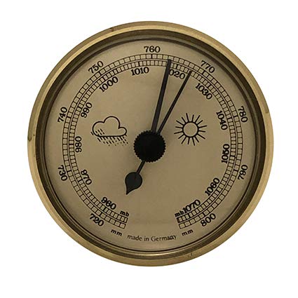Barometer Einbau-Wetterinstrument (Gold), gold