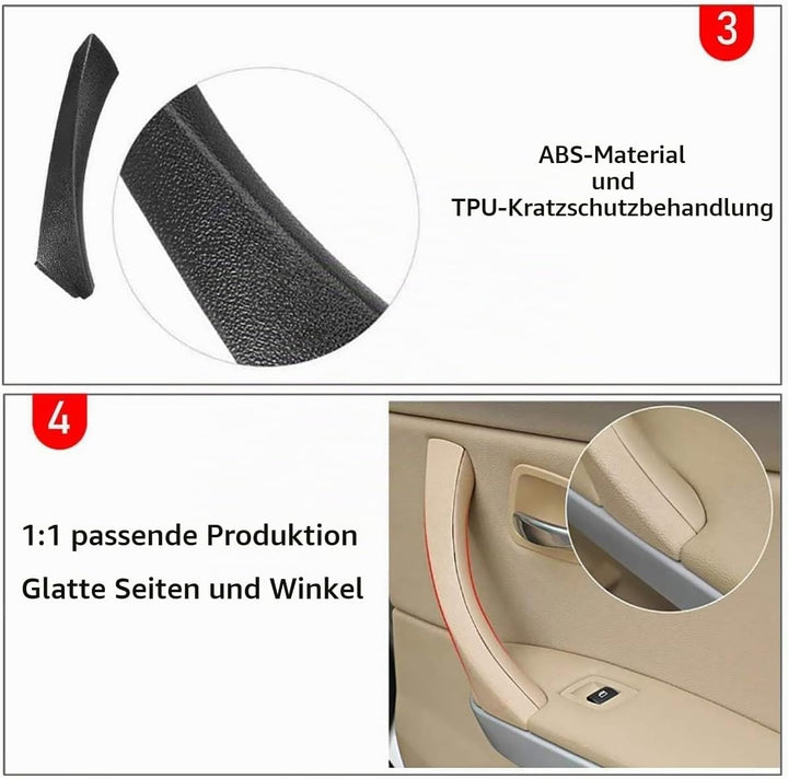 TTCR-II 3Set Kompatibel mit Türgriff b_m_w 3er E90 E91 E92 E93 Türgriff Innen Rechts E90+Türgriff In