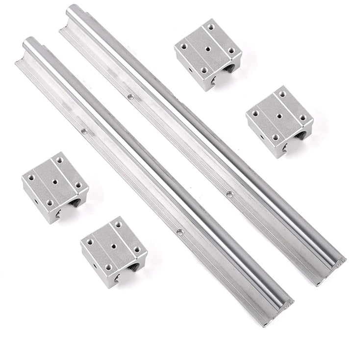 2 Stück Linearschiene SBR12 400mm Linearlager-Gleitset mit 2 Linearführungswellen und 4 SBR12UU Lage