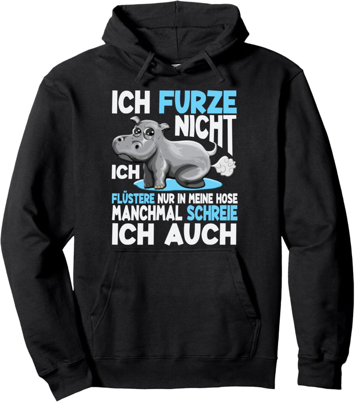 Furzendes Nilpferd Ich Furze Nicht flüstere nur Flusspferd Pullover Hoodie