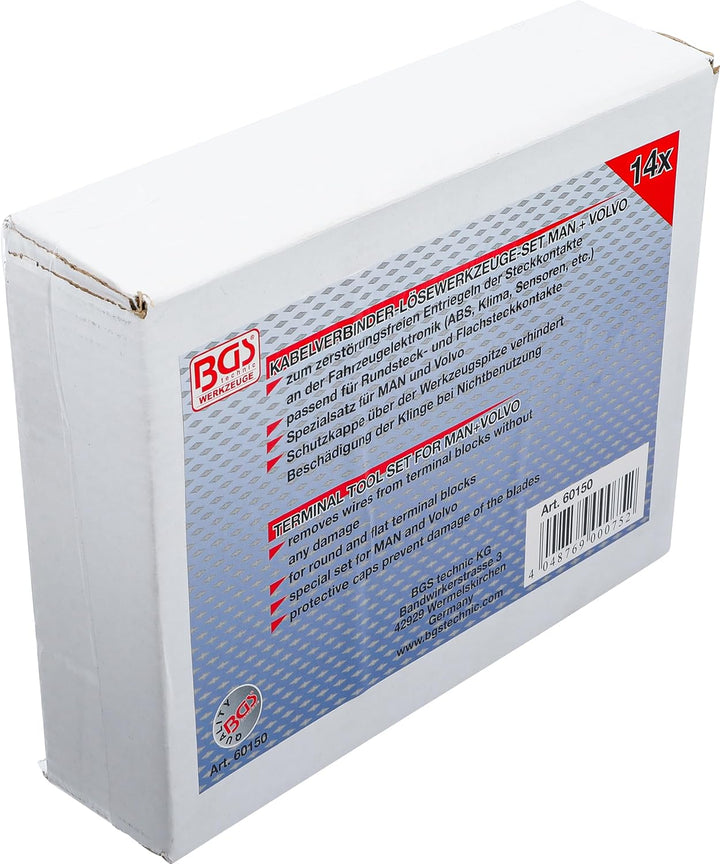 BGS 60150 | Kabelverbinder-Lösewerkzeug-Satz | für MAN, Volvo | 14-tlg.