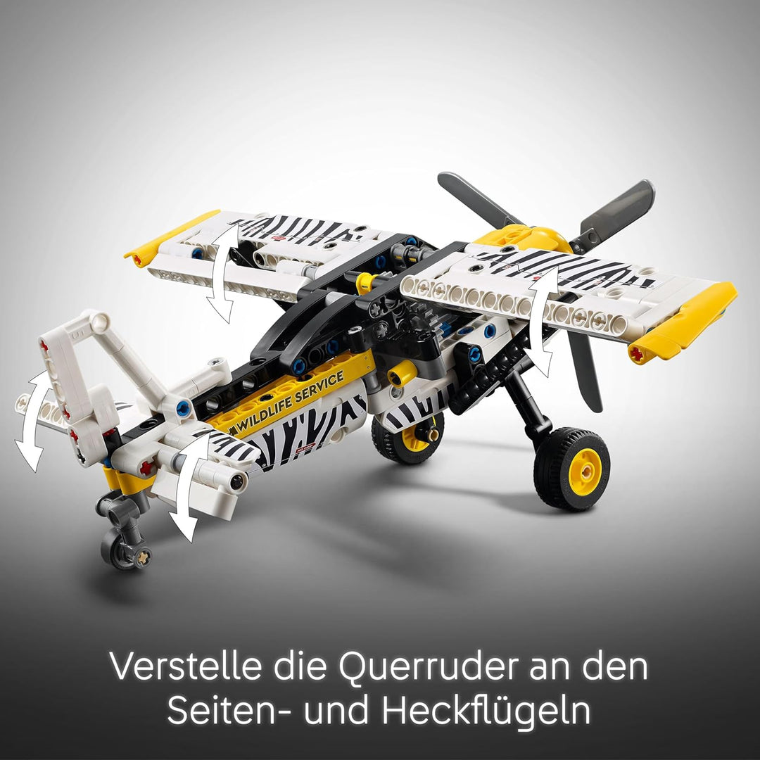 LEGO Technic Propellerflugzeug, Baubares Flugzeug Spielzeug für Kinder, Geschenk für Jungen und Mädc