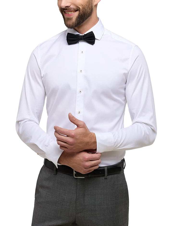 eterna Herren Soft Luxury Shirt Slim FIT 1/1 weiss 40_H_1/1