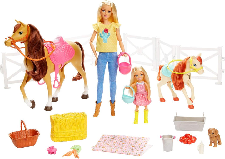Barbie FXH15 - Reitspass Spielset (blond), Chelsea, Pferd und Pony, Puppen Spielzeug ab 3 Jahren Sta