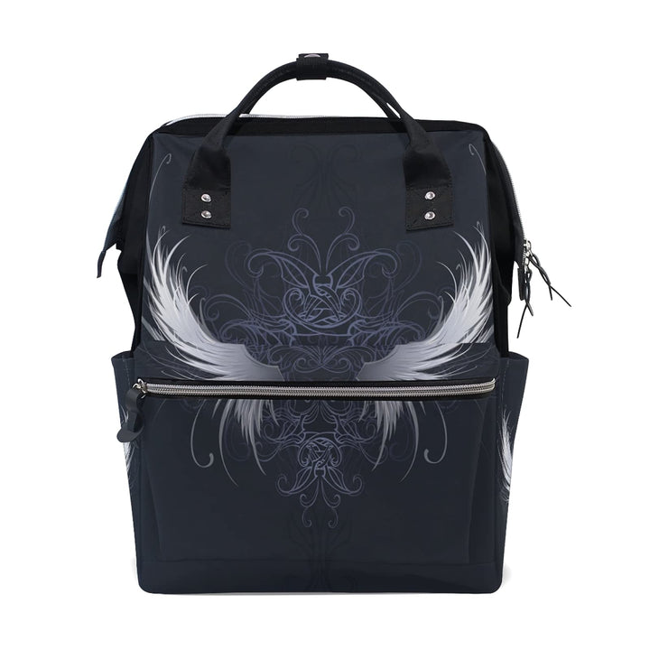Abstrakter Engelsflügel Wickeltasche Reiserucksack Grosse Kapazität Schulter Mom Taschen für Reisen