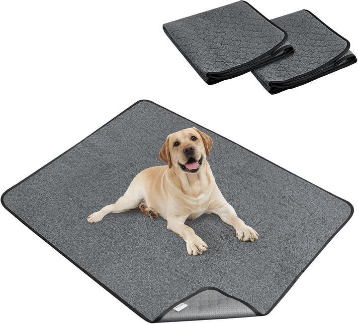 2pcs Waschbar Welpen Unterlagen Haustier 92*122cm Trainingspads PIPI Matten für Hunde Wiederverwendb