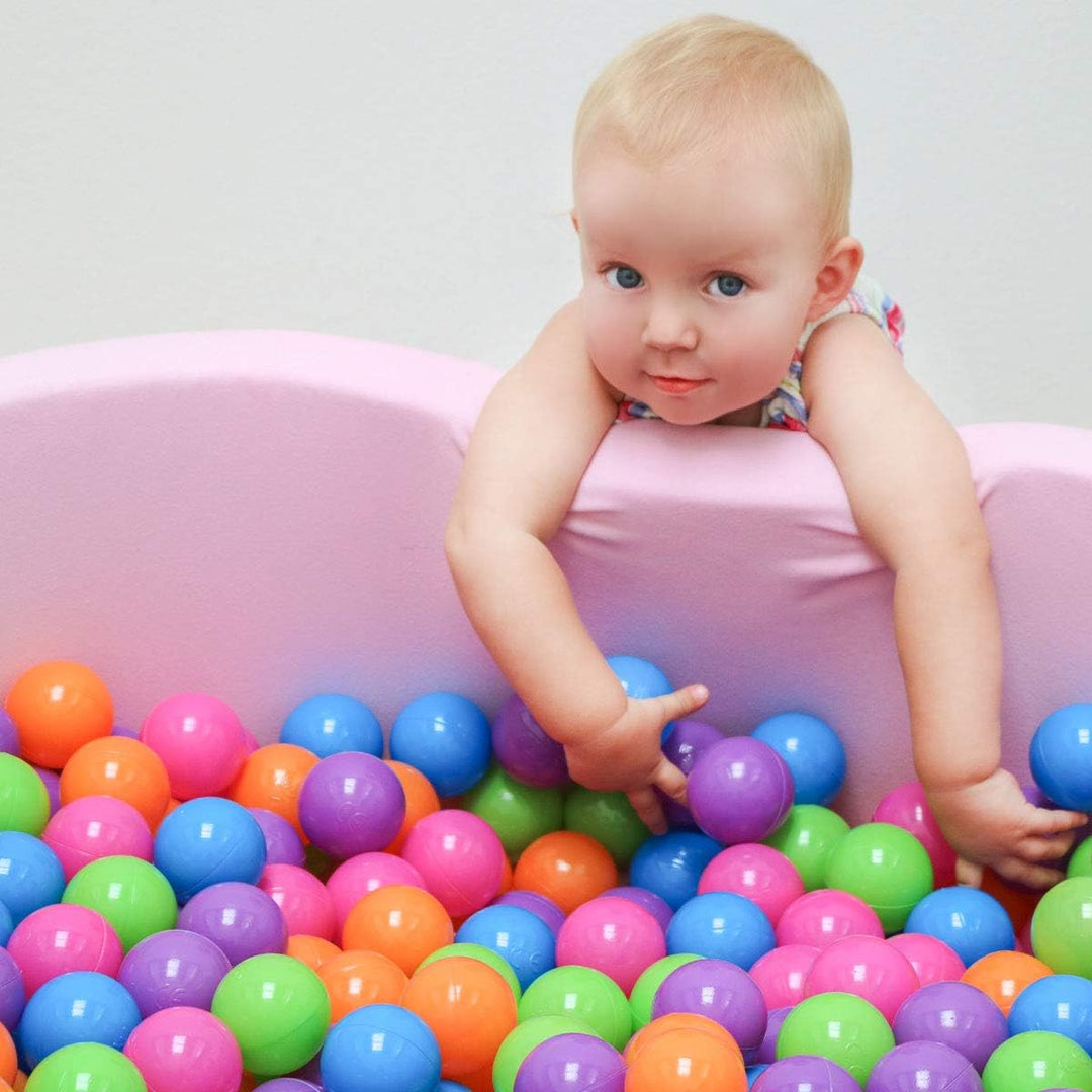 LittleTom 500 Bällebadbälle 6 cm Bunte Bällebad Bälle Spielbälle Babybälle Pastell, 500