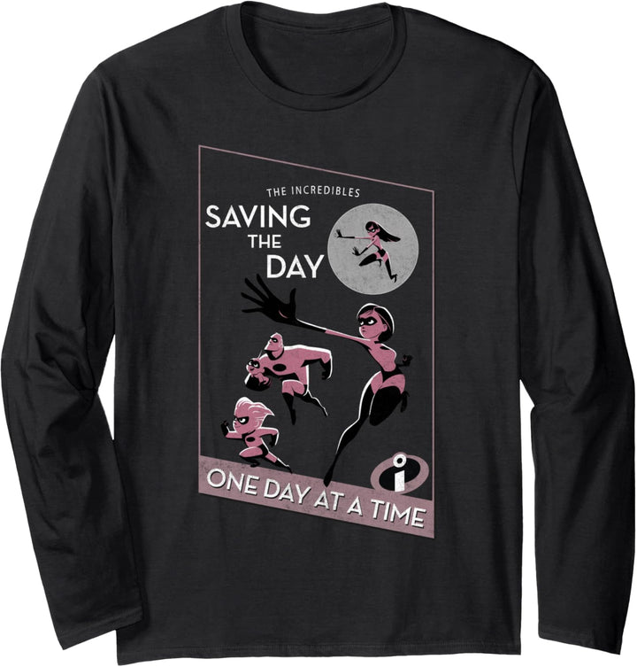 Disney Pixar Incredibles Saving The Day Langarmshirt