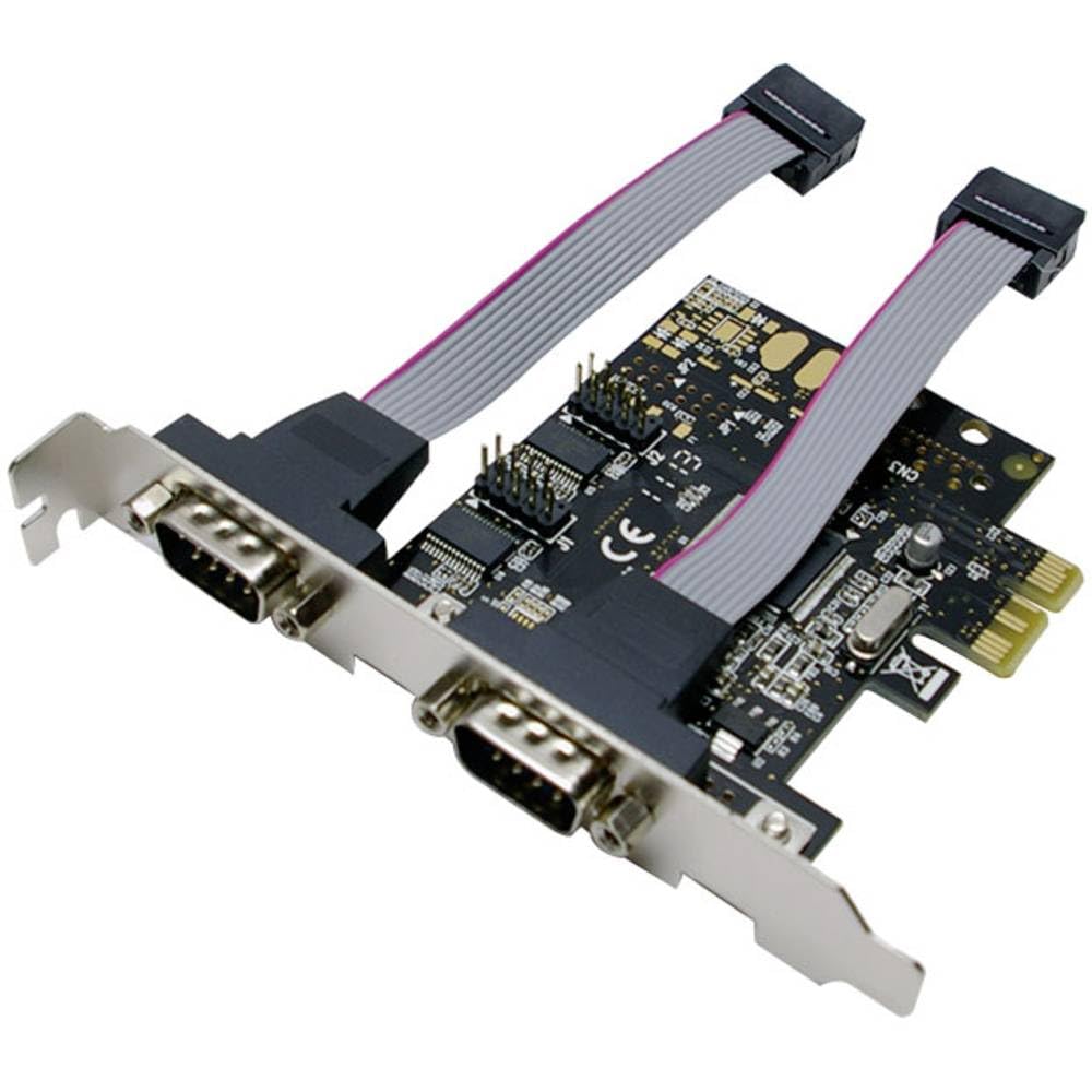 LogiLink PCI Express Karte mit 2X Seriell Ports (RS232, 9-pin)