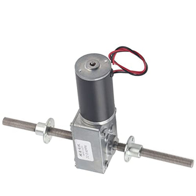 12V Getriebemotor mit hohem Drehmoment, M8 Doppelwellen 1280 Motor Schnecken Getriebemotor Koaxial U