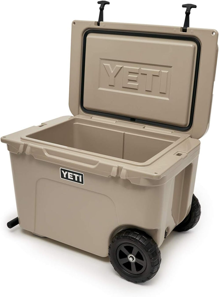 YETI Tundra Haul Tragbarer Kühler mit Rädern Hellbraun, Hellbraun