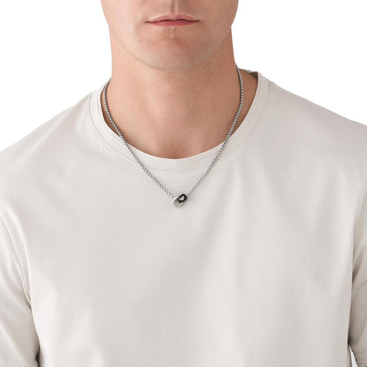Emporio Armani Halskette Für Männer Essential, Länge: 525mm, Breite: 15.6mm, Höhe: 10.4mm Silber Ede