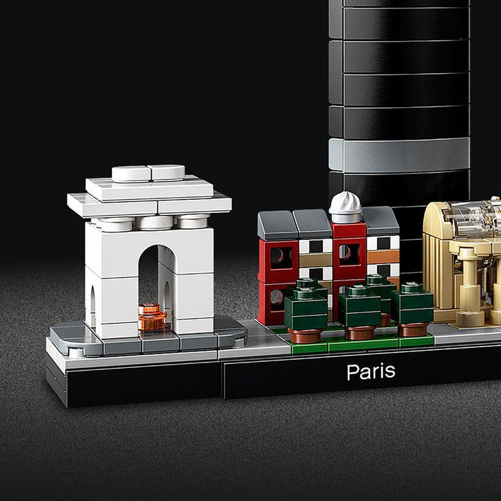 LEGO Architecture Paris, Modellbausatz mit Eiffelturm, Champs-Élysées und Louvre-Modell, Skyline-Kol