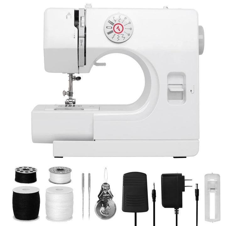 WENMILY Nähmaschine, verbesserte Multifunktions-Nähmaschine, Mini-Nähmaschine, 12 Arten von Stichnäh